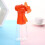 Hand Cranked Mist Cooling Fan Portable Handheld Mist-Orange 7