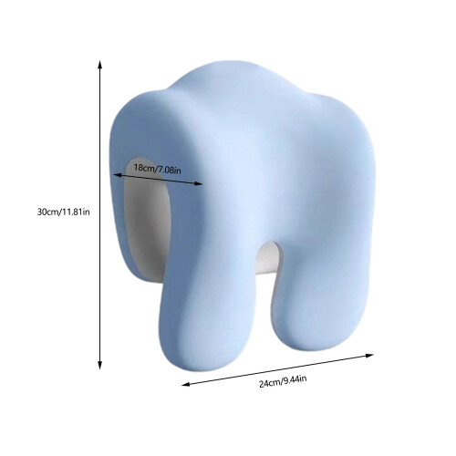 Memory Foam Filled Rest Pillow Solved-Double gray color 2