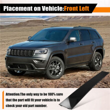 Auto-Windschutzscheiben-B-Säulenabdeckung, Vordertür-Fensterverkleidung für Grand Cherokee 11-21 57010444AN 57010444AM L