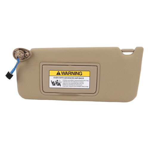 Driver Side Sun Visor Beige for Accord 2008-2012, ABS Cloth Mirror 1
