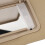 Driver Side Sun Visor Beige for Accord 2008-2012, ABS Cloth Mirror 9