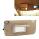 Driver Side Sun Visor Beige for Accord 2008-2012, ABS Cloth Mirror 15