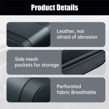 Universal Car Armrest Booster Cushion, New Memory Cotton Car Armrest Box Pad Auto Center Console Pad Black