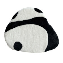 Panda plyschkudde med halkfri botten