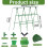 48 Inch A Frame Versatile Garden Trellis Heavy Duty with Net 3