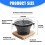 Efficient Combustion Wrought Iron BBQ Barbecue with Wood Base 3