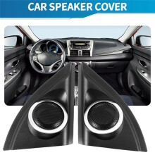 Car Door Panel Audio Horn Cover Tweeter Triple-Cornered Speaker Loudspeaker Cover Trim for  Vios Yaris 2013-2019