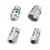 8pc VA-LH11 A/C R-12 to R-134a Retrofit Conversion Adapter Fitting for 1/4 SAE Thread Low High Side Conversion 4