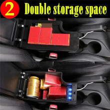 For ZS 2017-2022 Central Consoles Armrest Box with 3 USB Charger Armrest Storage Box Interior Accessories