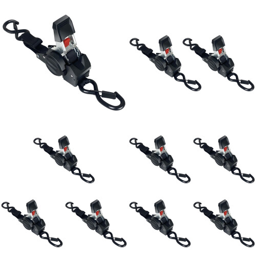 SelfRetracting Heavy Duty Ratchet Strap 1653lb Strength for-3 1