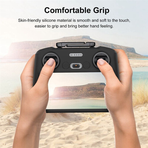 For   4 Pro/Air3 Drone Remote Control/ RC2 Multi-Function Convenient Silicone Protective Case Cover,Black 2