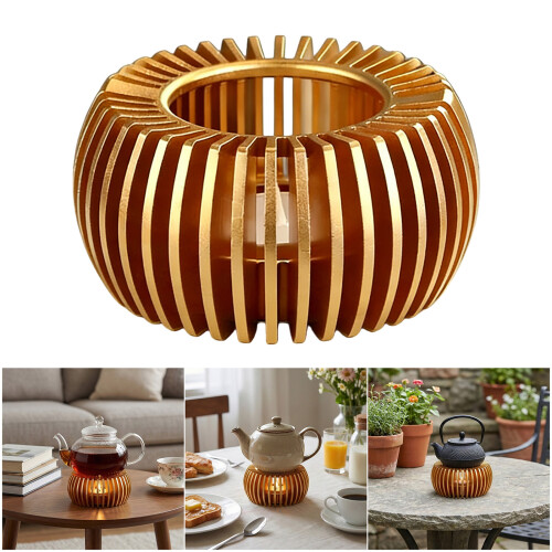 Practical Elegant Teapots Warmers Aluminum Alloy Texture Easy-C 2