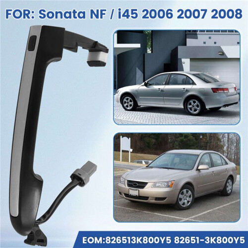 826513K800 Car Exterior Pull Handle Button Front Door Chrome Catch Handle Assy for  Sonata NF I45 2006-2011 A 1