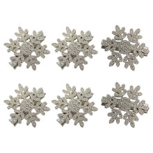 6 Teile/paket Zarte Perlen Strass Schneeflocken Haarnadel-7