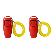 Hundetrainings-Clicker-Pfeife, 2-teilig,-Rot