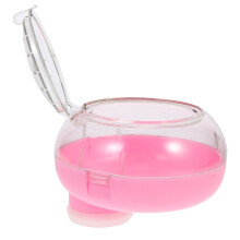 4Stk Hamsterbad Box Kunststoff Pink Sandbad Badezubehör