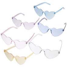 30Stk Frameless Herz Sonnenbrillen Stk Material Für Party Deko