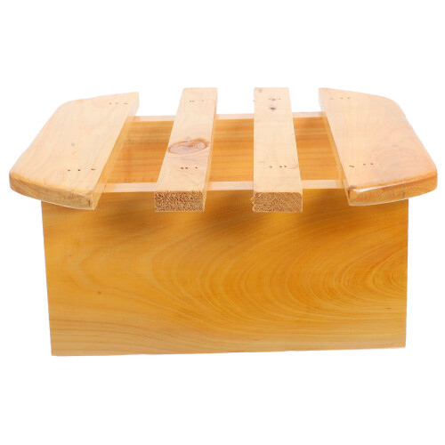 3Pièces En Bois Multiusage Pour Bain De Pieds Confortable