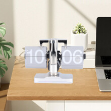 Stylish Auto Flip Clock for Home & Office, Silver Gray, 21x14.5x9.5cm