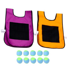 2Sets Sticky Ball Kinder Weste Orange Für Draußen 10 Bälle Set