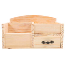 5Stk Kleine Holz Schubladenbox Beige Für Büro Und