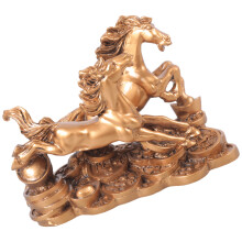 Zwei laufende Pferdestatuen, Skulpturen,-kleine Bronze