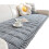Soft Corduroy Cushion Pad Machine Washable-70*150cm Light Grey 1