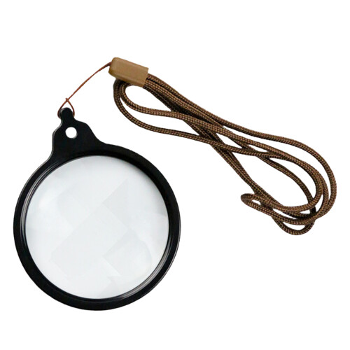 Neck Worn Magnifier Glass 60mm ABS Construction-Brown