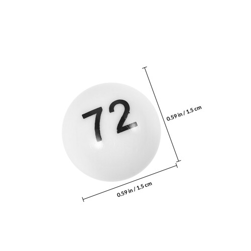 2Sets Plastik Kugeln 1-75 Nummeriert Für Party Raffle 2