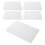 100Pcs White Plastic Binder Dividers with Removable Tabs 2