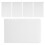 100Pcs White Plastic Binder Dividers with Removable Tabs 3