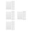 100Pcs White Plastic Binder Dividers with Removable Tabs 7