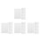 100Pcs White Plastic Binder Dividers with Removable Tabs 8