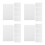 100Pcs White Plastic Binder Dividers with Removable Tabs 9