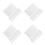 100Pcs White Plastic Binder Dividers with Removable Tabs 10
