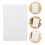 100Pcs White Plastic Binder Dividers with Removable Tabs 11