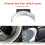 3X ABS+PC Center Console Armrest  Button Trim Cover for   C GLC Class W205 W253 2015-2020 3