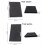 4x Car Front/Rear Section Centre Console Cup Holder Roller Blind Cover for - X5 X6 E70 E71 2007-2014 51166954943 5
