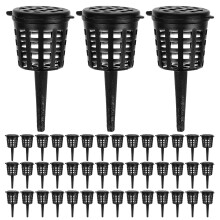 540Pièces Panier D'engrais Plastique Couvercle Noir Pour