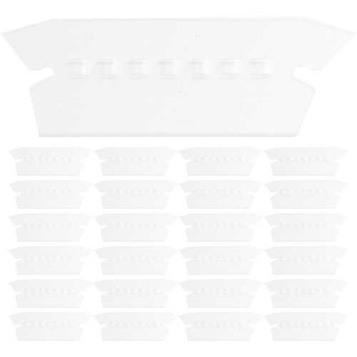 750Pcs Clear Plastic Hanging Folder Tabs for Office File Organization 1