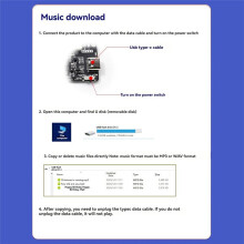 Recordable Sound Module with MP3 Download TYPE-C for Gift Box Christmas Birthday Card Music Cover Wall Without Battery