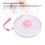 Large Capacity 360 Rotating Snack Container, Coral Pink, ABS 11