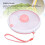 Large Capacity 360 Rotating Snack Container, Coral Pink, ABS 10
