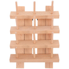 4Pièces Distributeur De En Bois Khaki Pour Projets De Couture DIY