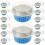 200Pcs Blue Aluminum Foil Cupcake Baking Cups Disposable Muffin Liners 1