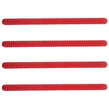 20Pcs Red Wooden Spiral Rhythm Sticks for Kids Music Instrument Play