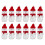 36Sets Clear Snowman Bottles with Cap Assorted Storage 1