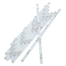 8Pcs Sky-Blue Aluminum LED Backlight Strips for DIY TV and Display Use