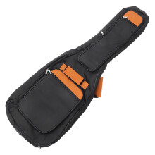 2Pcs Portable Waterproof Guitar Backpack Black with Smooth Zipper