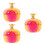 3Stk Stilvoller Kristall Dappen Dish Pomegranate Form 10